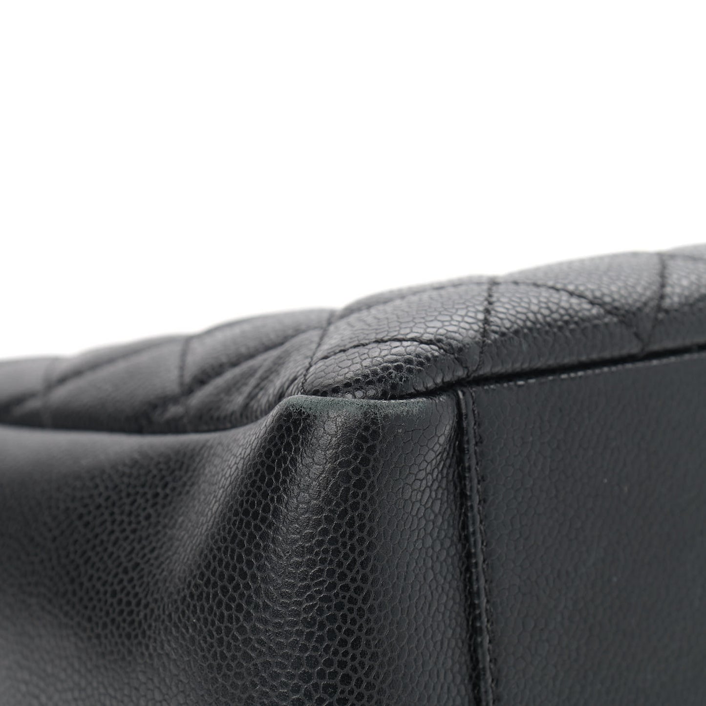 Caviar Quilted Grand Shopping Tote GST Black