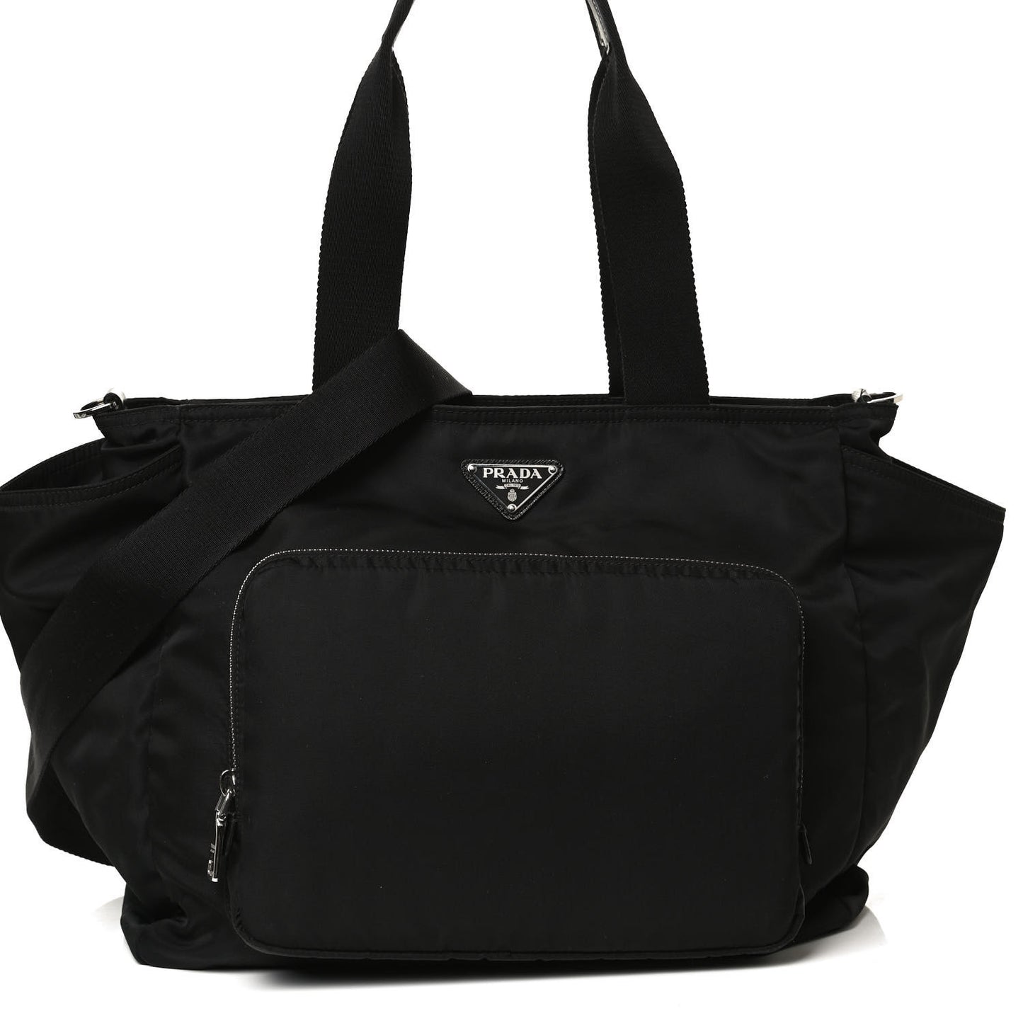 Nylon Vela Baby Bag Black