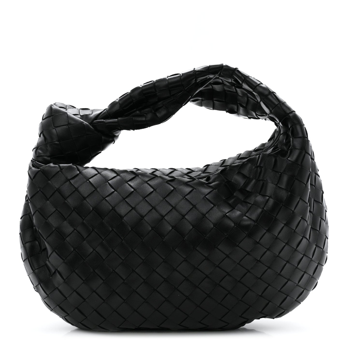 Nappa Intrecciato Teen Jodie Hobo Black