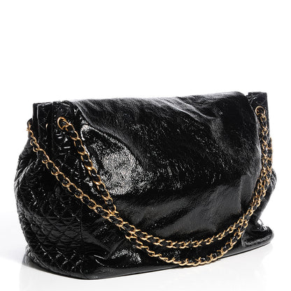 Chanel Vinyl Rock and Chain Large Flap Black 3 of 7
