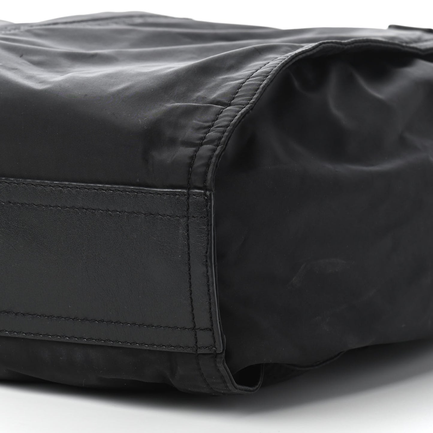 Nylon Check Buckleigh Packable Tote Black