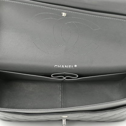 Chanel Caviar Quilted Jumbo Double Flap Grey 5 of 10