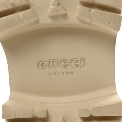 Gucci Rubber Monogram GG Go Through Platform Slide Clogs Mystic White 7 of 10