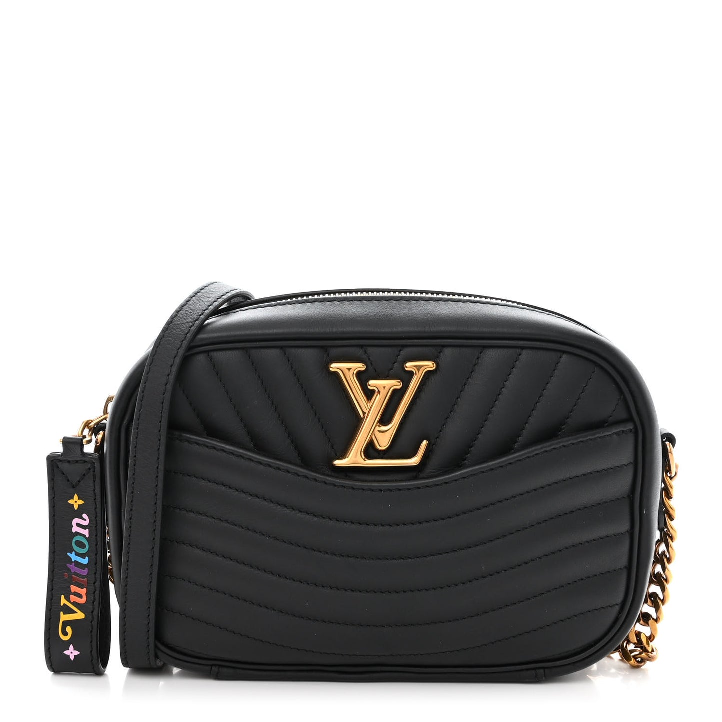 Calfskin New Wave Camera Bag Black