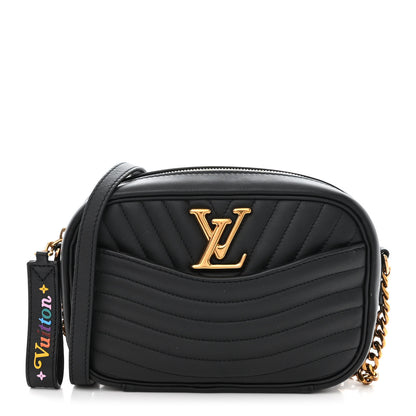 Louis Vuitton Calfskin New Wave Camera Bag Black 1 of 10