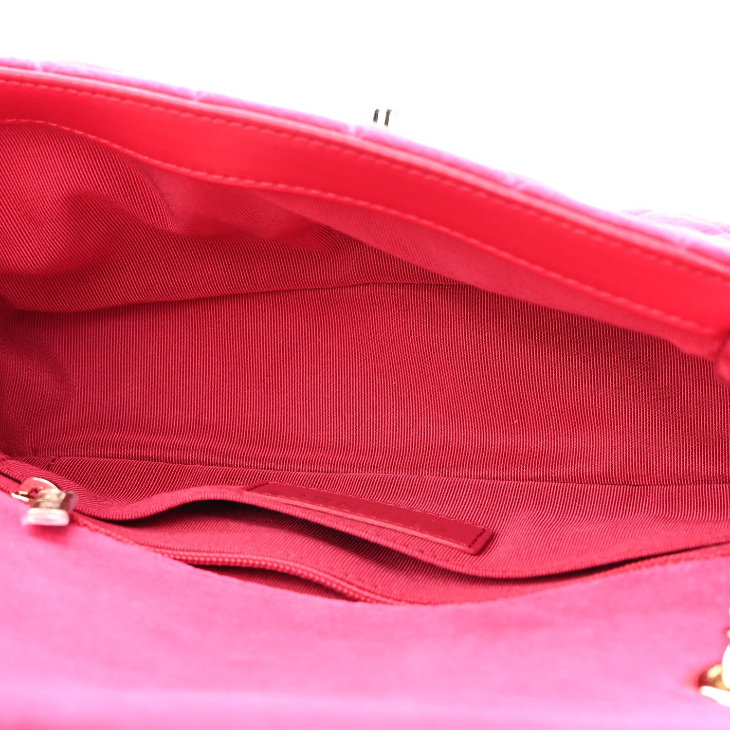 Chanel Velvet Quilted Mini Rectangular Pearl Crush Flap Fuchsia 6 of 10