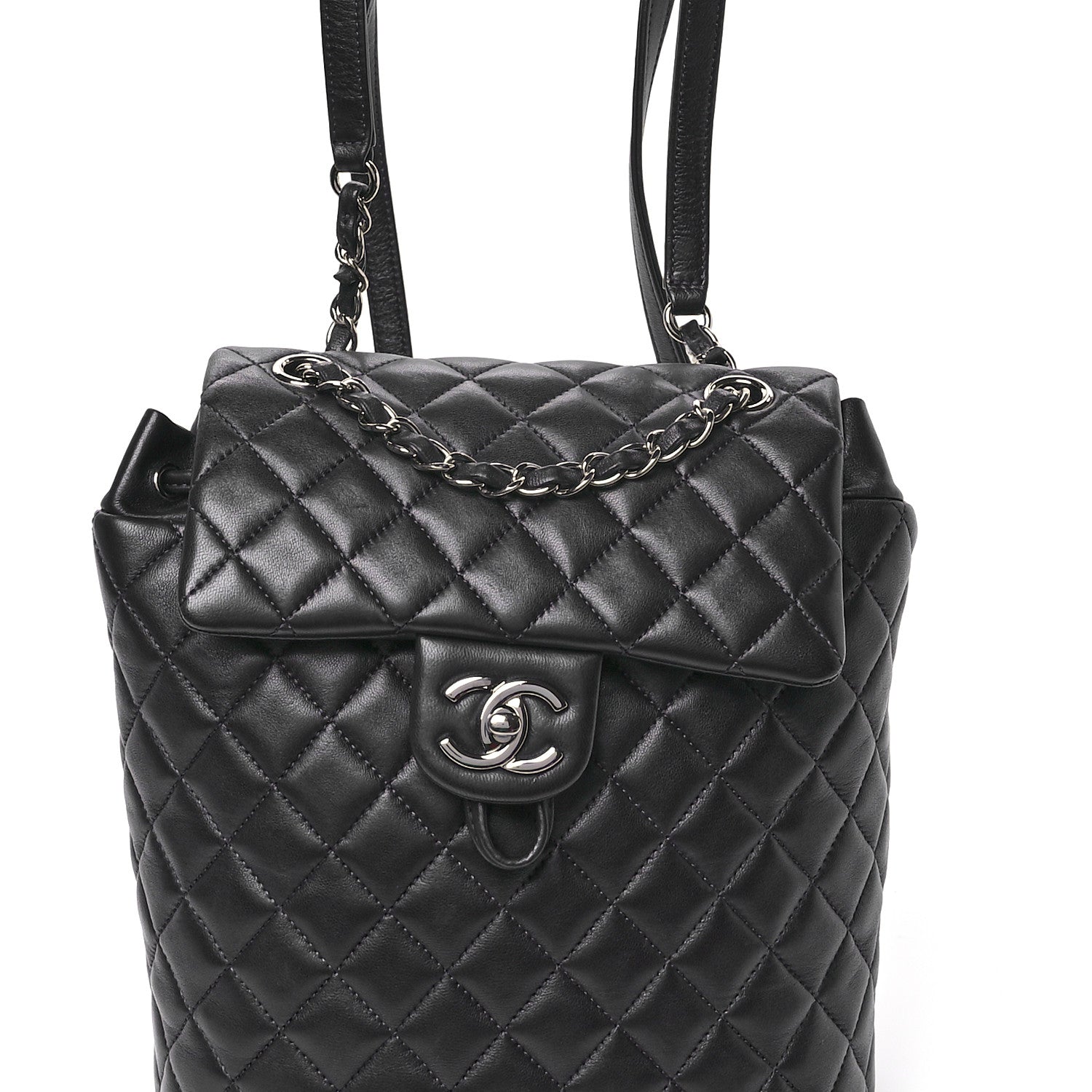 Chanel Lambskin Quilted Small Urban Spirit Backpack Navy 8 of 10