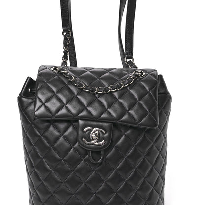 Chanel Lambskin Quilted Small Urban Spirit Backpack Navy 8 of 10
