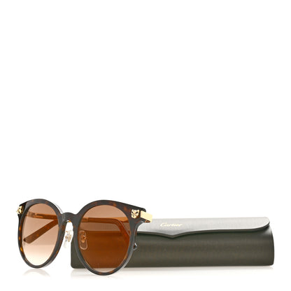 Cartier Acetate Panthere De Cartier Sunglasses CT0245SK Tortoise Gold 8 of 8