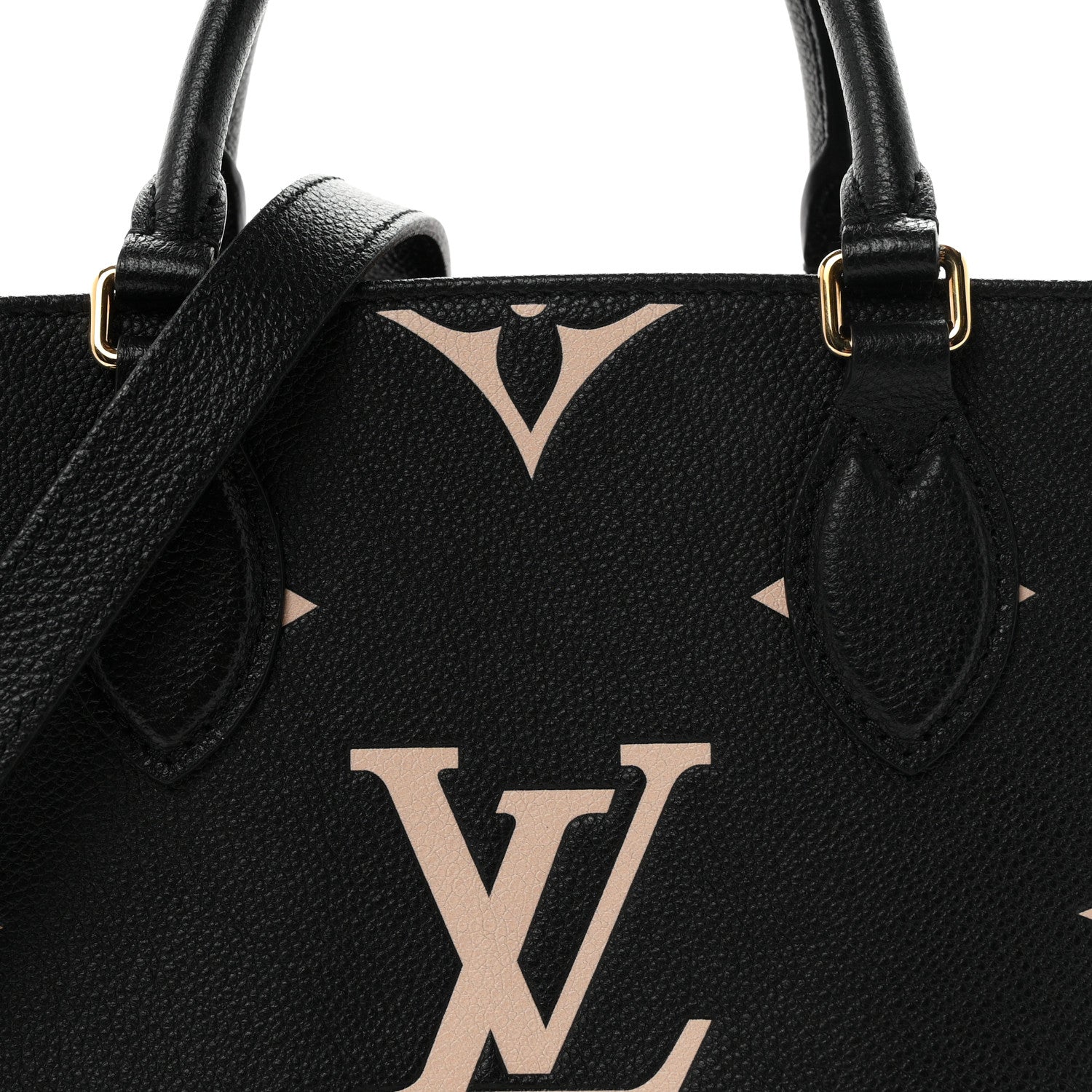 Louis Vuitton Empreinte Monogram Giant Onthego PM Black Beige 7 of 10