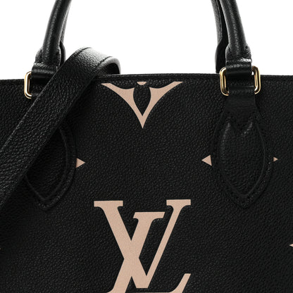 Louis Vuitton Empreinte Monogram Giant Onthego PM Black Beige 7 of 10