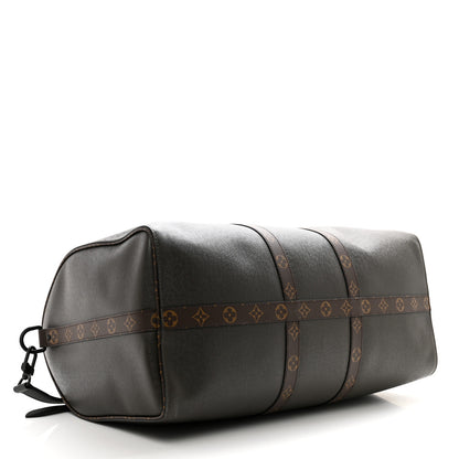 Louis Vuitton Taiga Monogram Keepall Bandouliere 50 Khaki 3 of 12