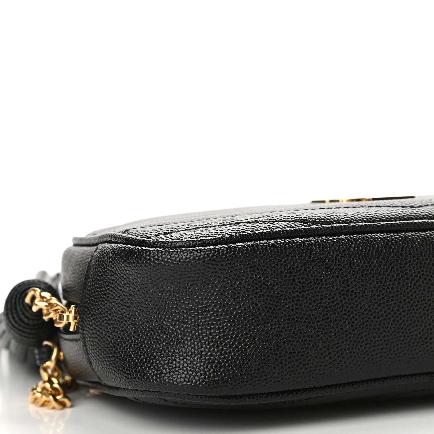 Saint Laurent Grain De Poudre Matelasse Monogram Mini Lou Camera Bag Black 8 of 9