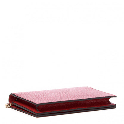 Gucci Dollar Calfskin Medium Betty Chain Wallet Red 3 of 8