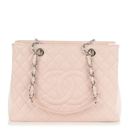 Chanel Caviar Quilted Grand Shopping Tote GST Light Pink 1 of 7