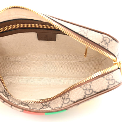Gucci GG Supreme Monogram Azalea Calfskin Fake/Not Small Retro Interlocking G Belt Bag 120 48 Beige Ebony Brown Sugar 5 of 10