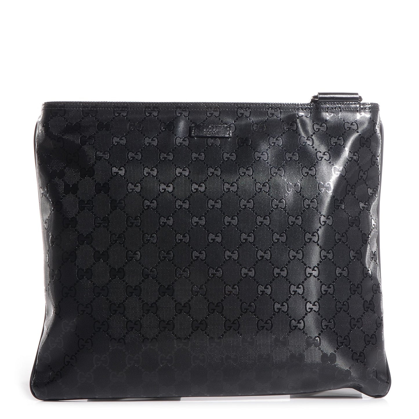 Imprime Monogram Medium Flat Messenger Bag Black