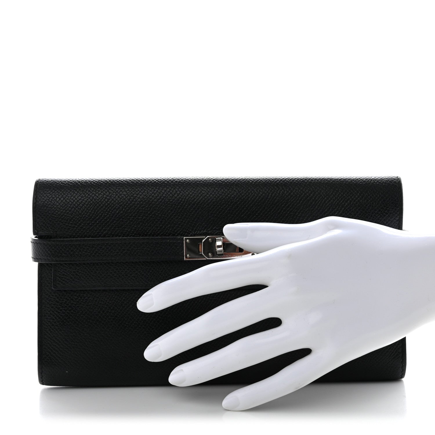 Hermes Epsom Kelly Longue Wallet Black 2 of 9