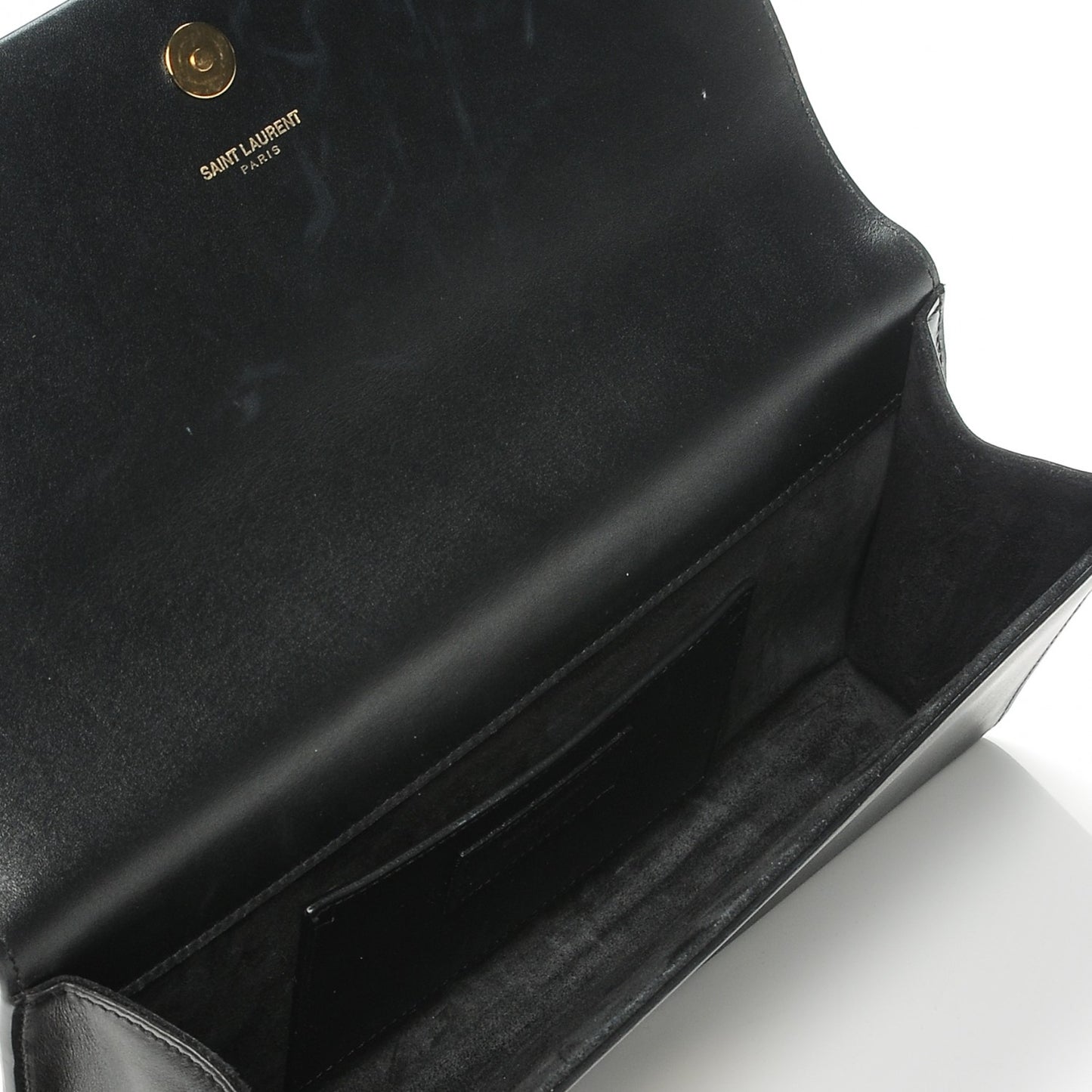 Calfskin Cassandre Tassel Clutch Black