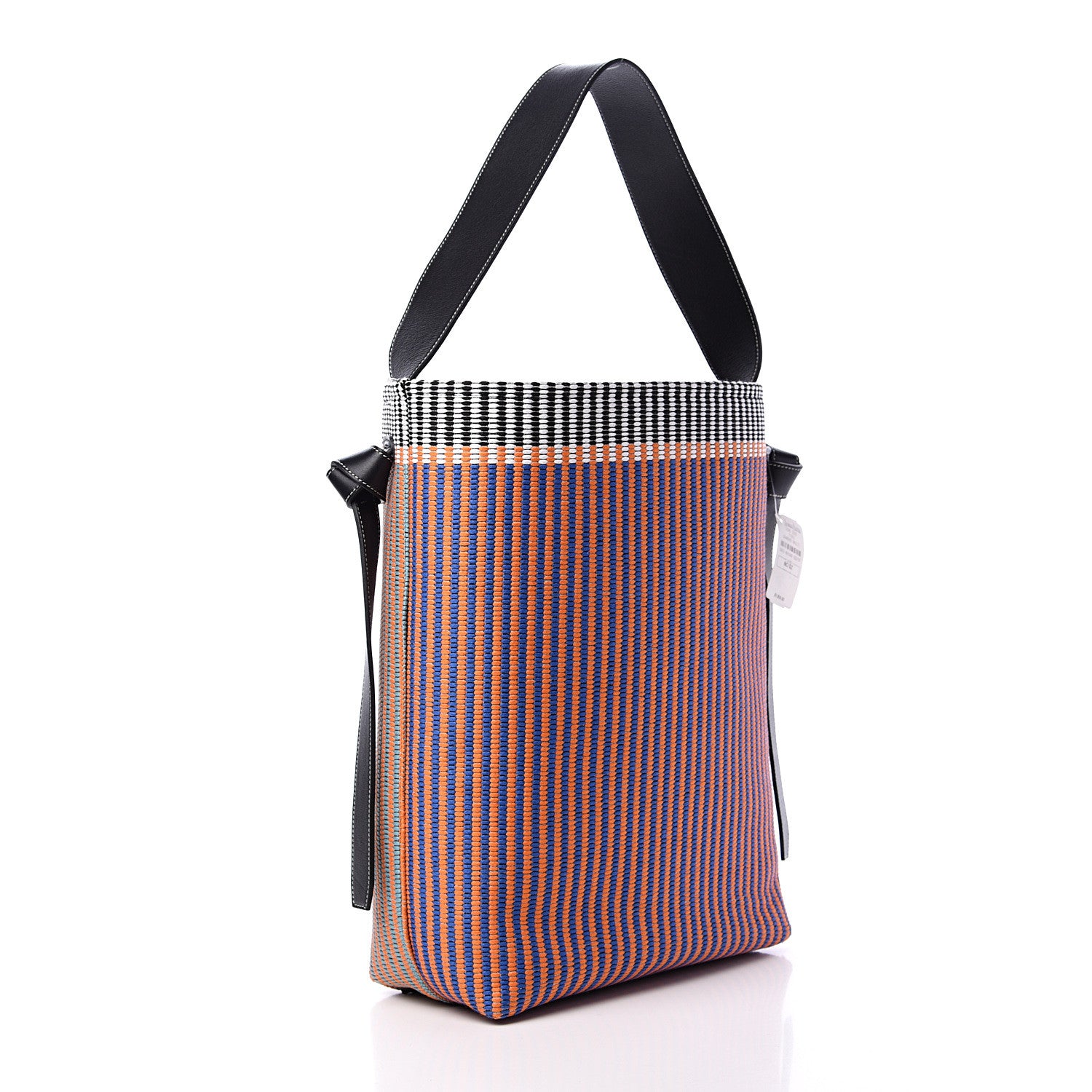 Celine Woven Canvas Small Twisted Cabas Multicolor 3 of 10