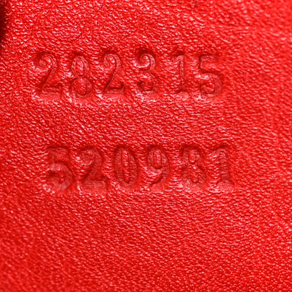 Gucci Pebbled Calfskin Medium Diana Bamboo Shoulder Bag Red 7 of 9
