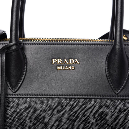 Prada Saffiano City Calfskin Medium Esplanade Tote Black 9 of 9