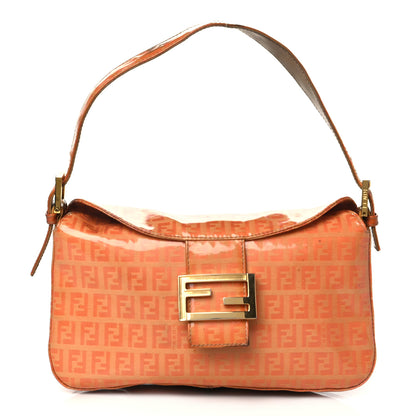 Fendi Vinyl Zucchino Shoulder Bag Orange 1 of 27