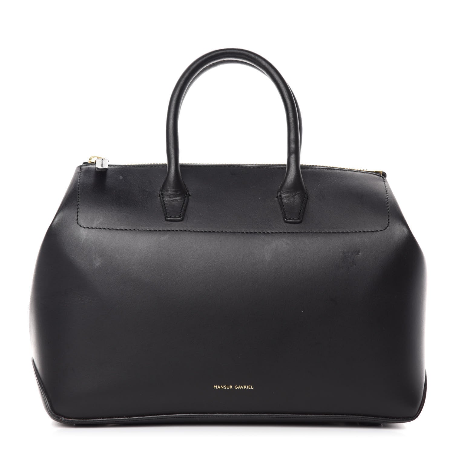 Mansur Gavriel Calfskin Mini Travel Crossbody Bag Black Flamma 1 of 9