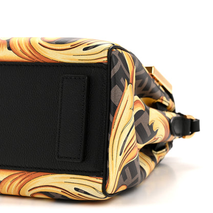 Versace X FENDI Grained Calfskin Fendace La Medusa Medium Top Handle Bag Black Multicolor 10 of 13