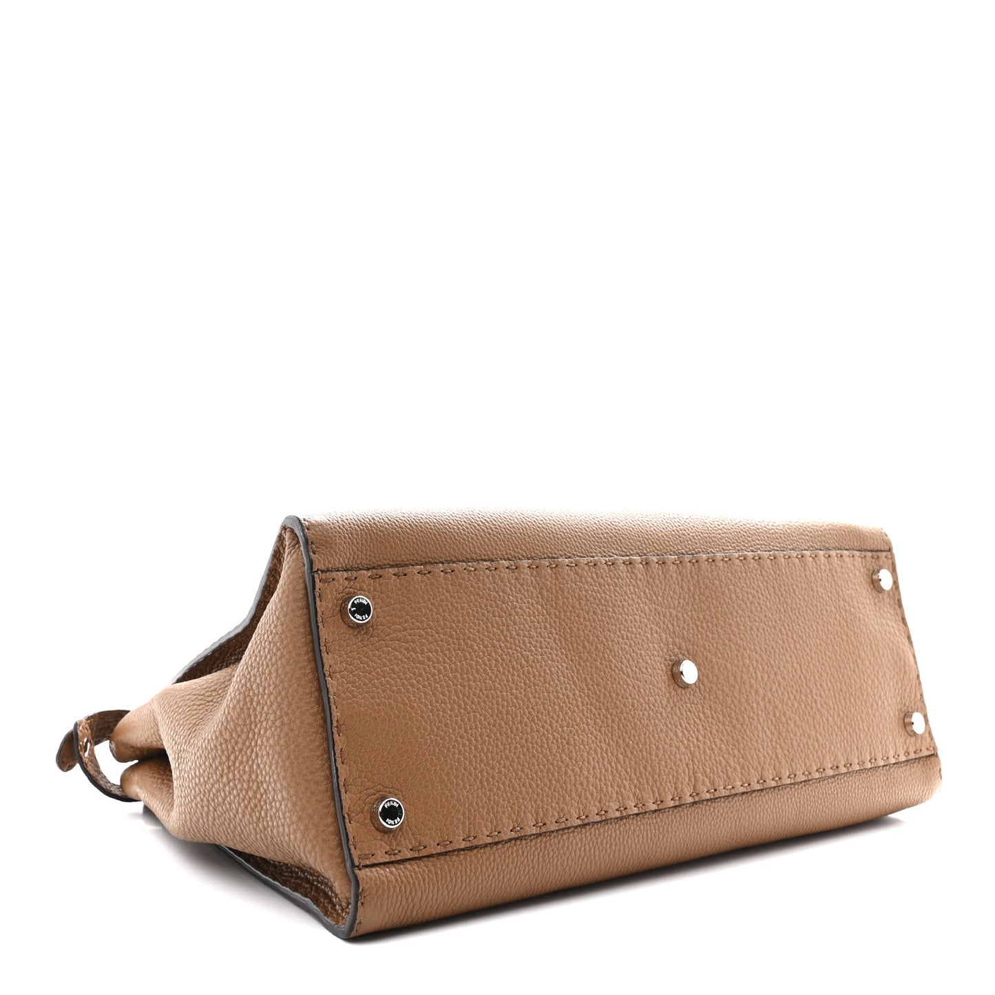 Cuoio Romano Selleria Bi-Color Large Peekaboo Iconic Satchel  Mou Deserto