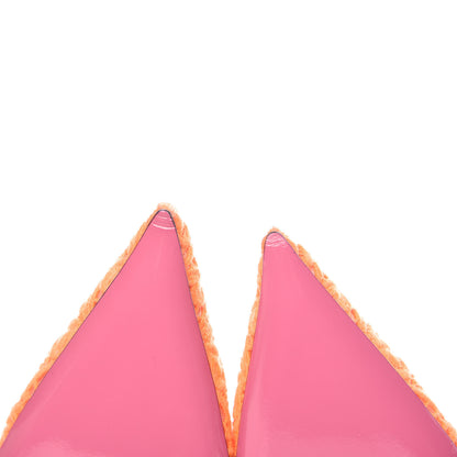 Gucci Lace Pizzo Venice Pumps 39 Orange Fluo 9 of 10