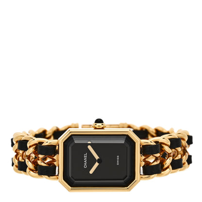 Chanel Stainless Steel Lambskin 20mm Chain Premiere Quartz Watch Gold M 2 of 5