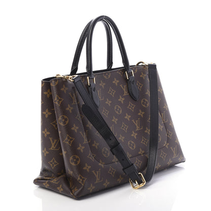 Louis Vuitton Monogram Flower Tote Black 3 of 10