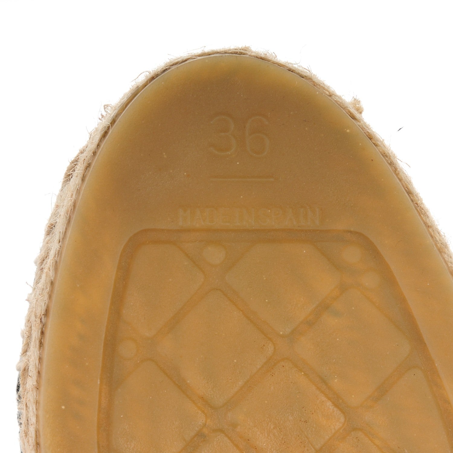 Chanel Fabric Patent Calfskin CC Espadrilles 36 Black 6 of 7