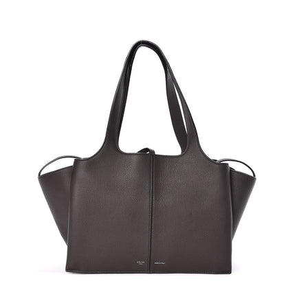 Celine Baby Grained Calfskin Small Tri-Fold Bag Anthracite 1 of 11
