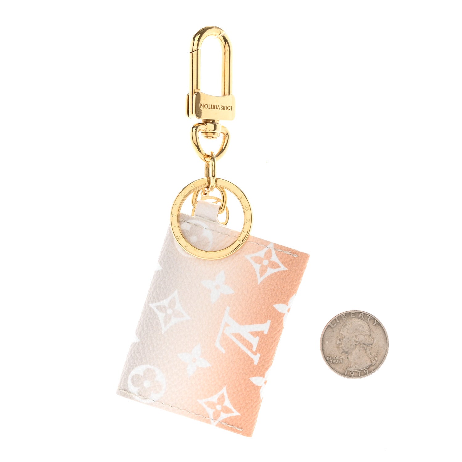Louis Vuitton Monogram By The Pool Kirigami Pouch Key Holder Bag Charm Brume 2 of 4
