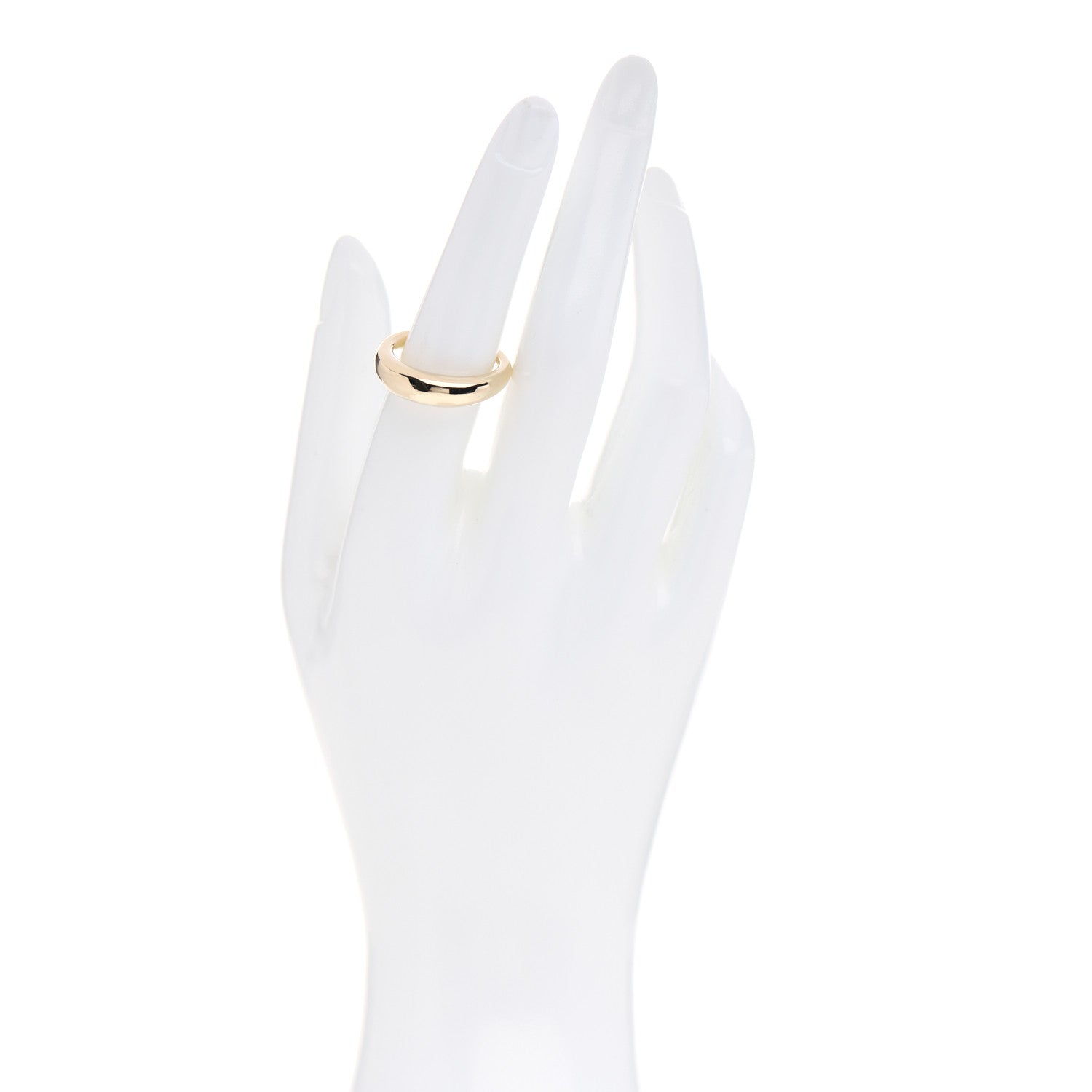David Yurman 18K Yellow Gold Pure Form Single Stack Ring 54 6.75 2 of 4