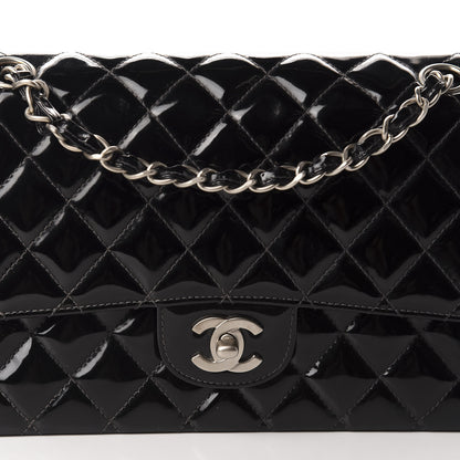 Chanel Patent Quilted Medium Double Flap Black 18 of 18
