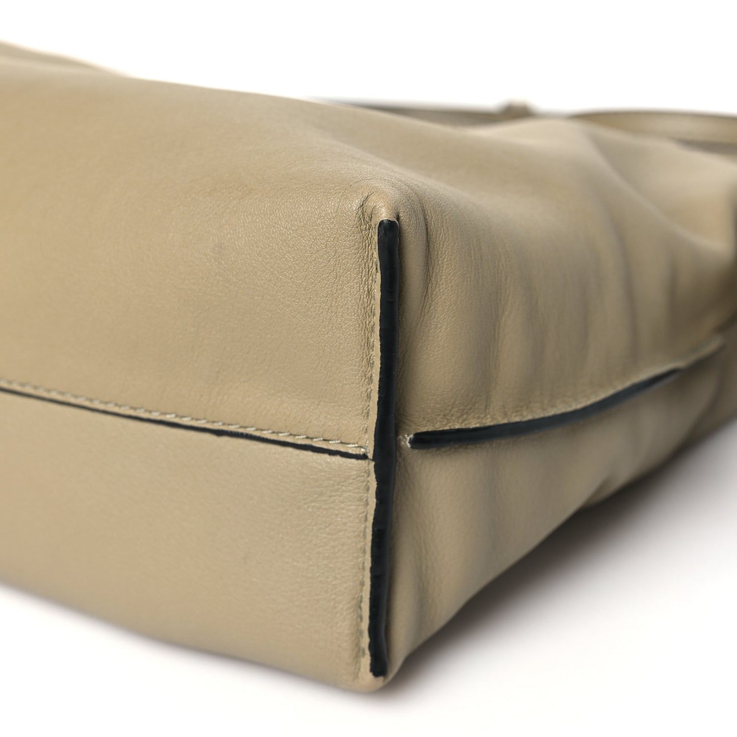 Nappa Medium Flamenco Knot Bag Clay Green