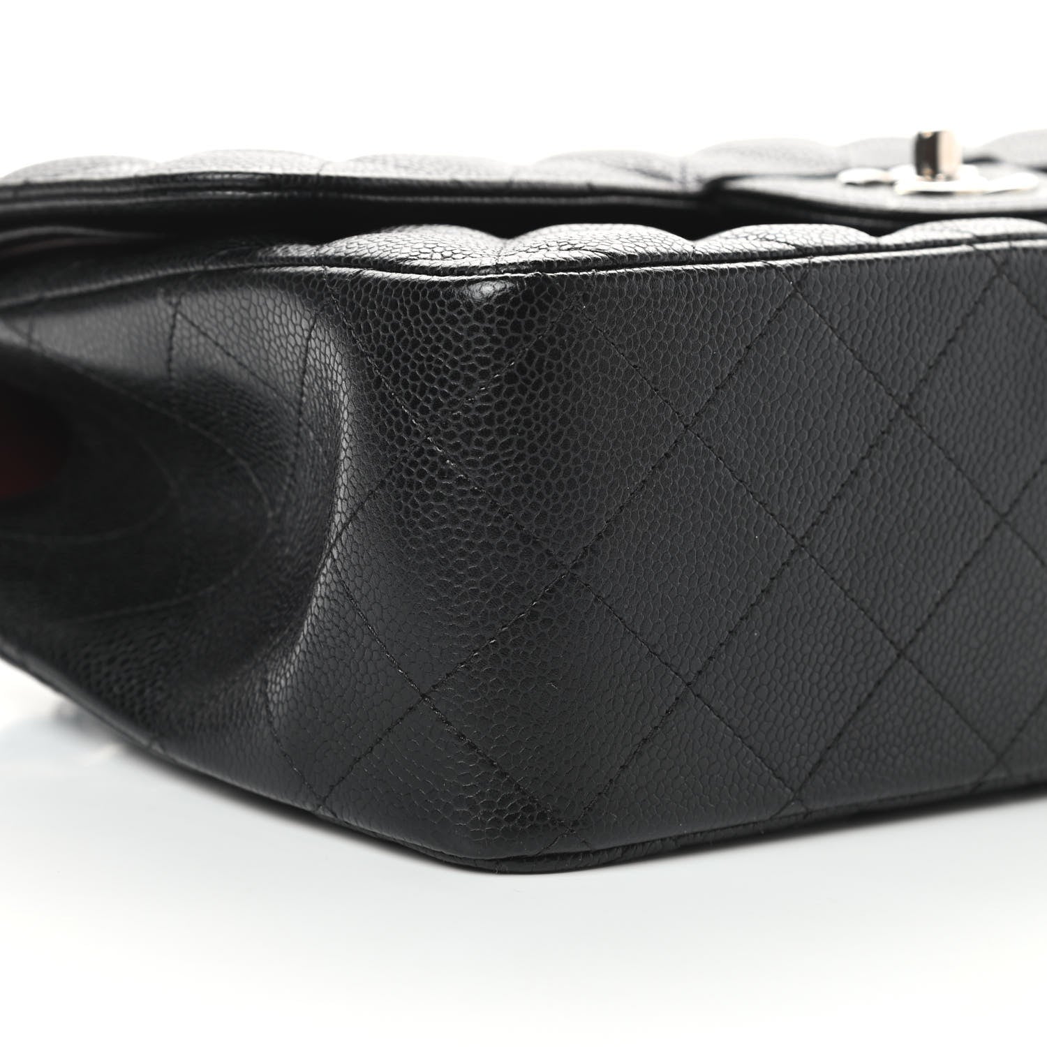 Chanel Caviar Quilted Jumbo Double Flap Black 10 of 13