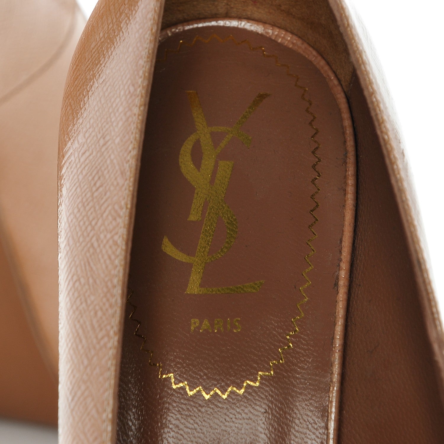Saint Laurent Paille Patent Tribtoo 105 Pumps 40 Light Clay 7 of 7