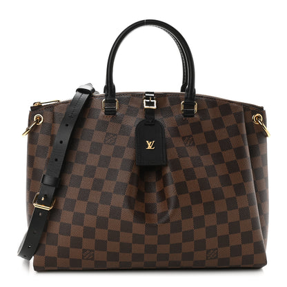 Louis Vuitton Damier Ebene Odeon Tote MM Black 1 of 8