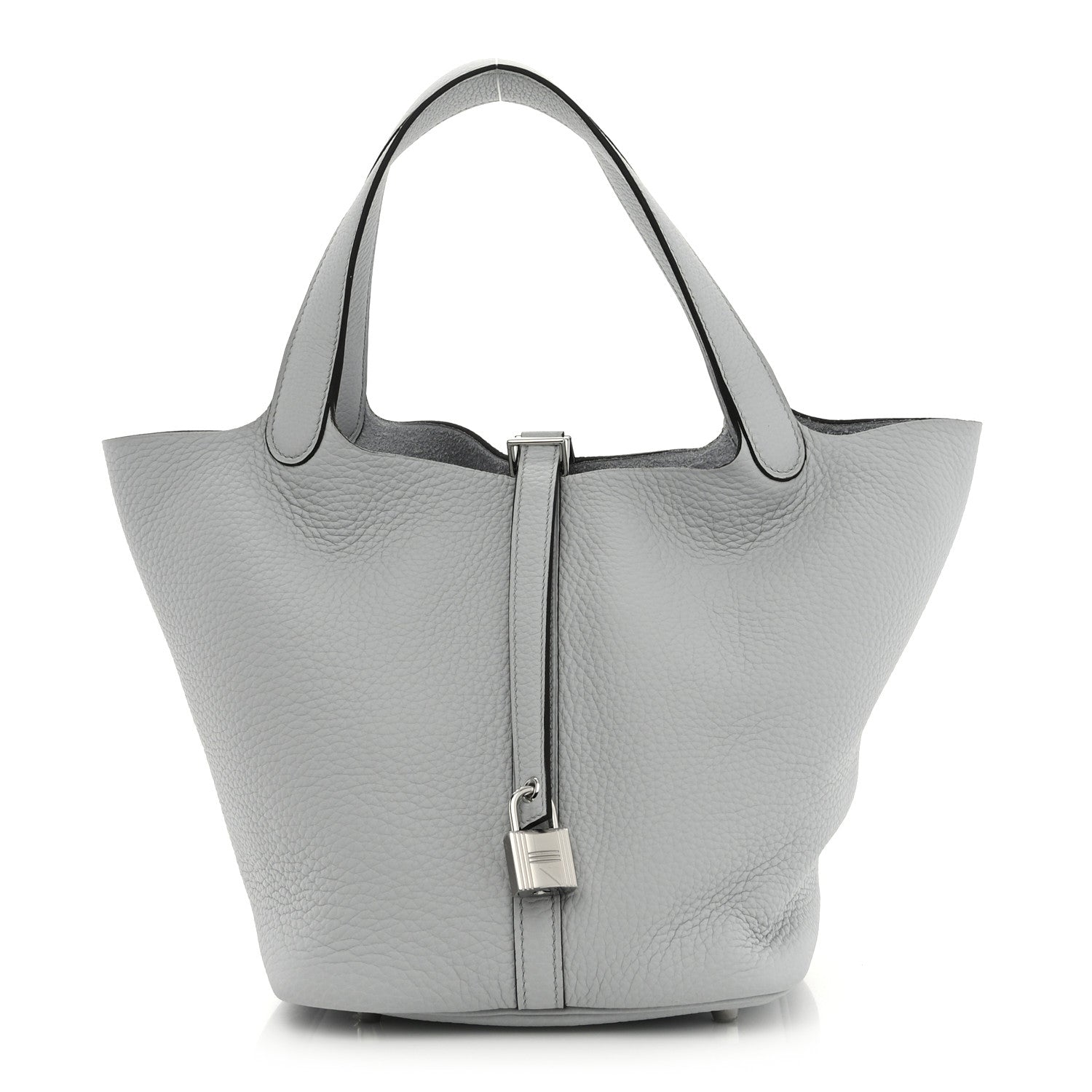 Hermes Taurillon Clemence Picotin Lock 22 MM Bleu Pale 1 of 11