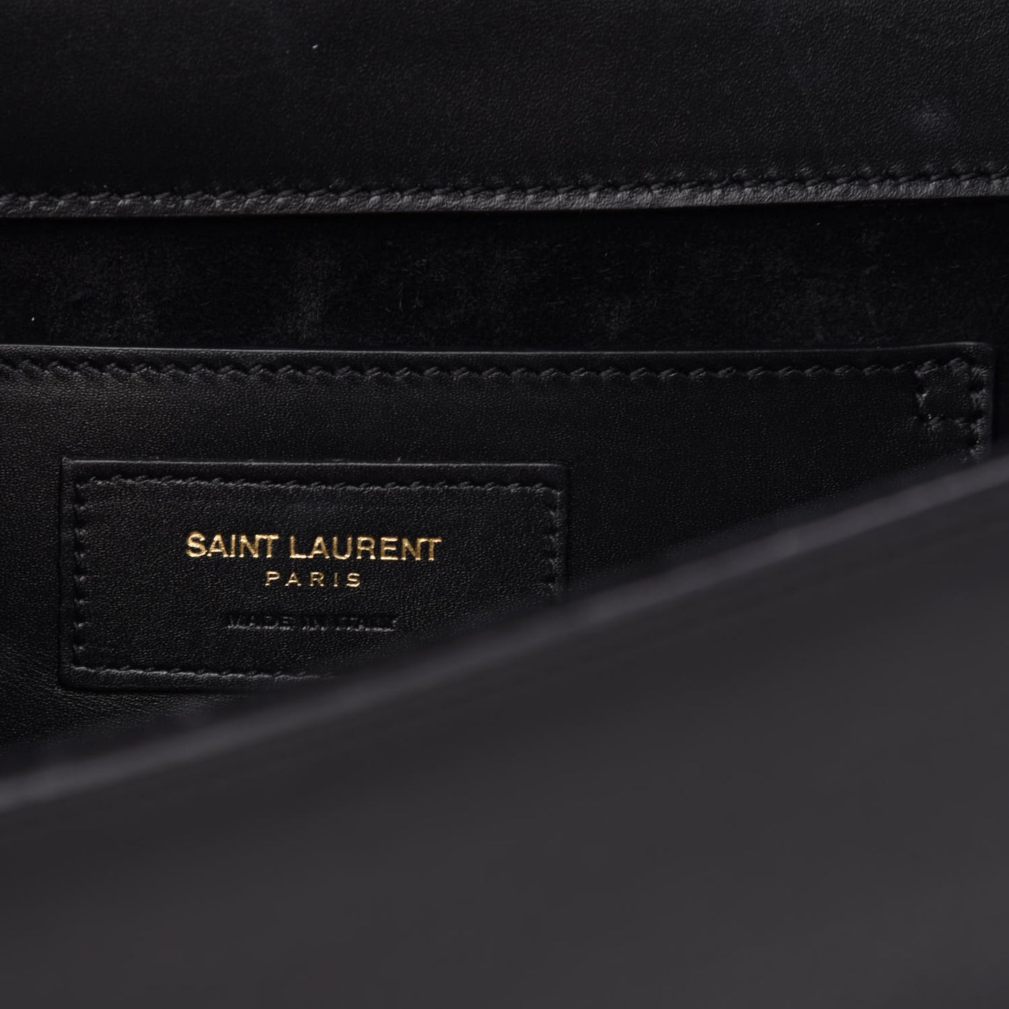Calfskin Classic Monogram Tassel Clutch Black