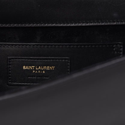 Saint Laurent Calfskin Classic Monogram Tassel Clutch Black 8 of 8