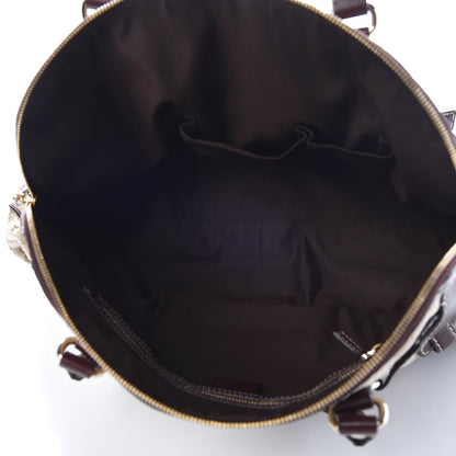 Gucci Monogram Medium Horsebit Nail Boston Brown 5 of 8