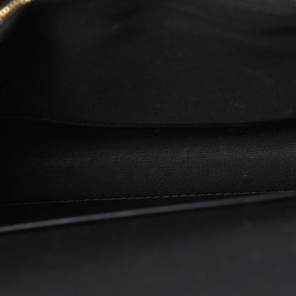 Louis Vuitton Patent Louise PM Chain Clutch Black 5 of 9