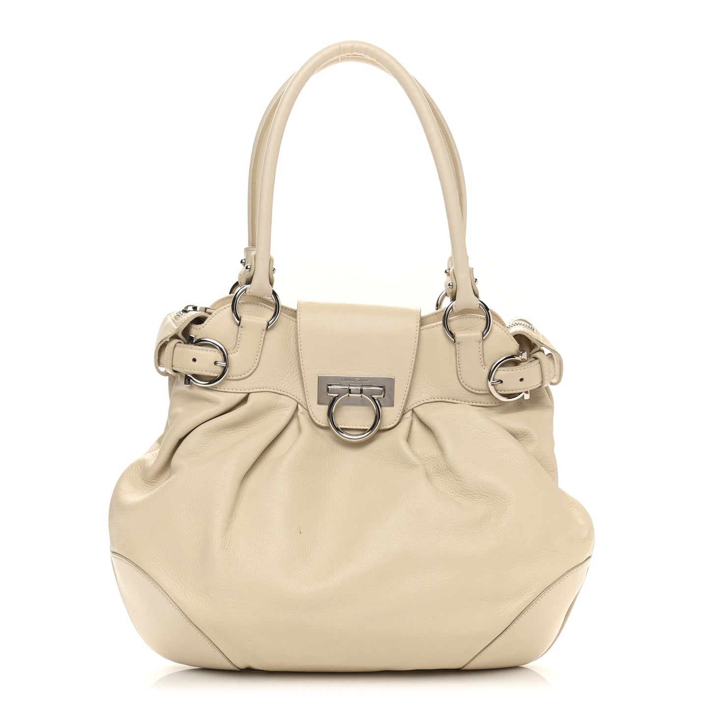 Calfskin Vittoria Satchel Ivory
