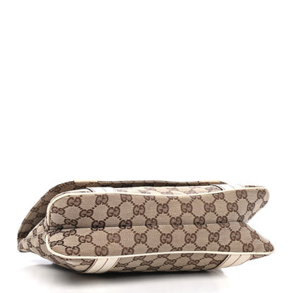 Gucci Monogram Satchel Bag Off White 3 of 4