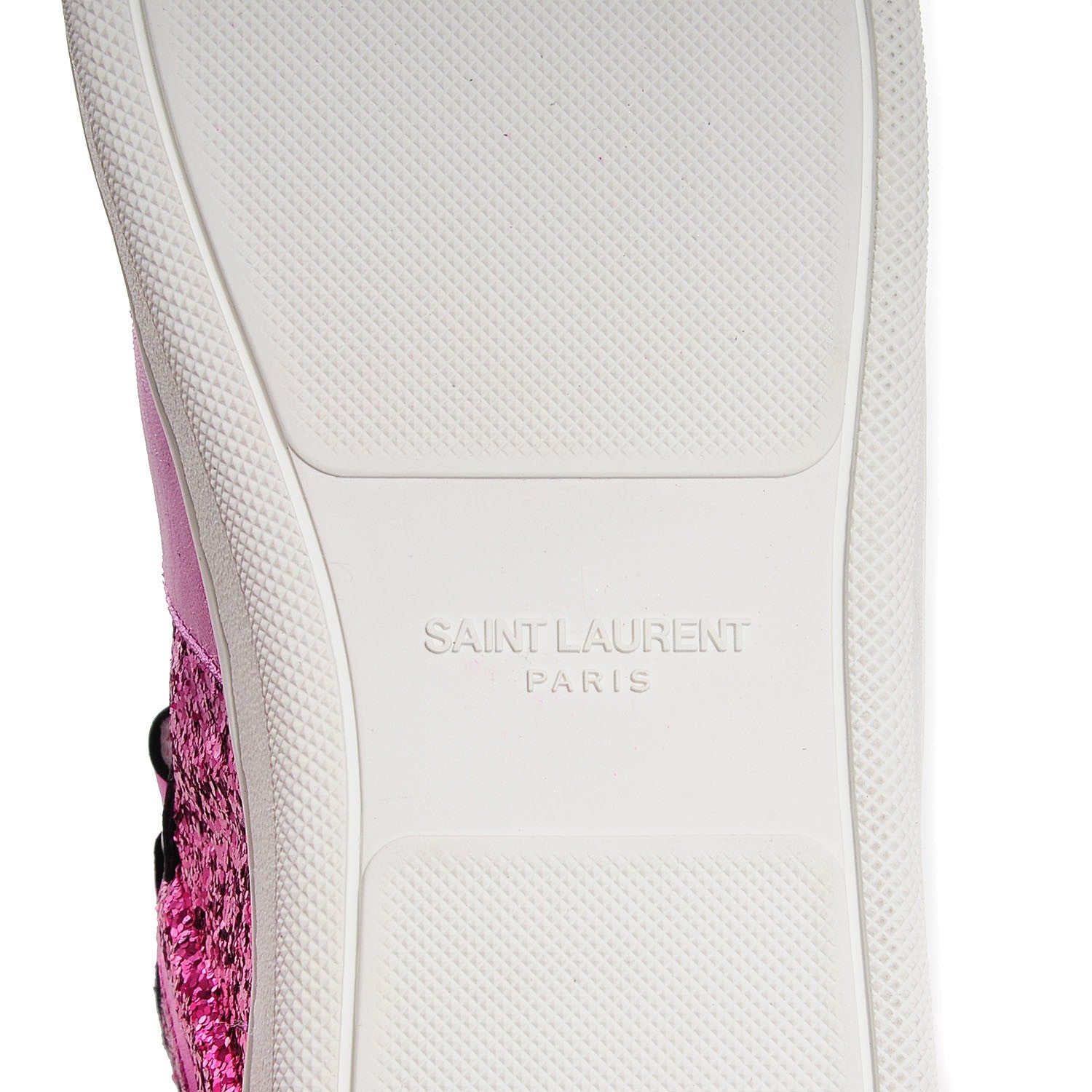 Saint Laurent Glitter Court Classic High Top Sneakers 36 Fuchsia 7 of 8